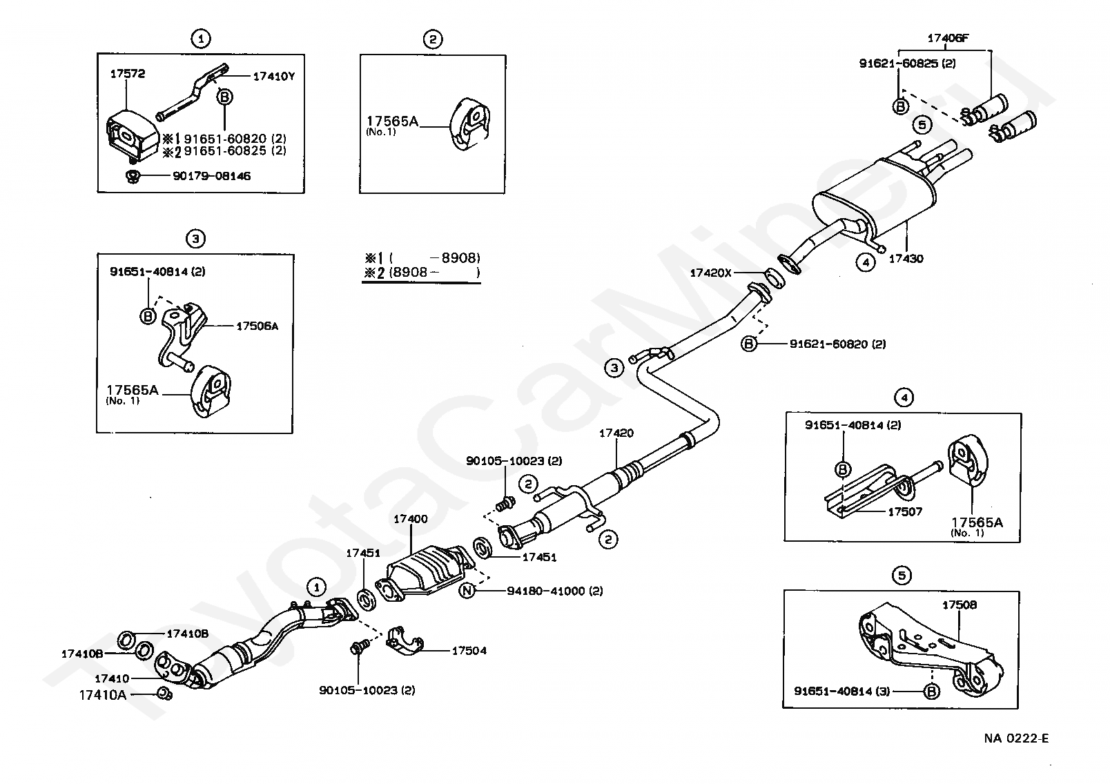 Выхлопная система тойота ярис 2008 схема - фото