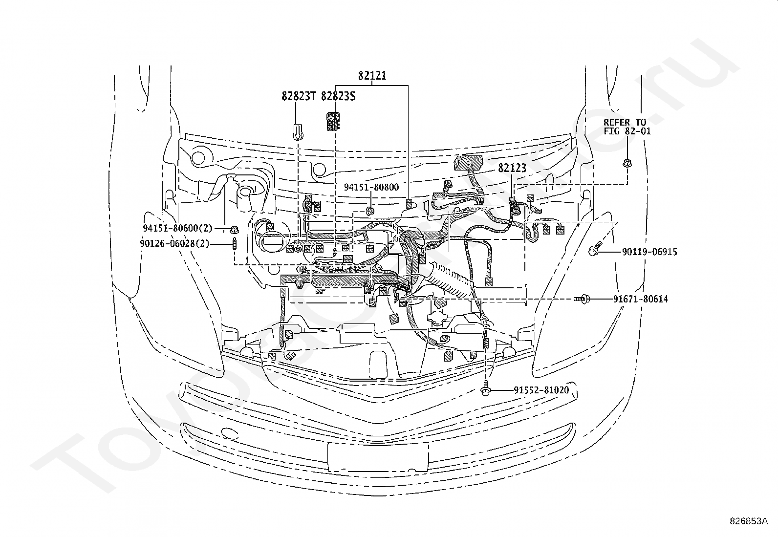 Блок предохранителей на Toyota Ractis NCP100 1NZ-FE - Купить запчасть ш/к 733709