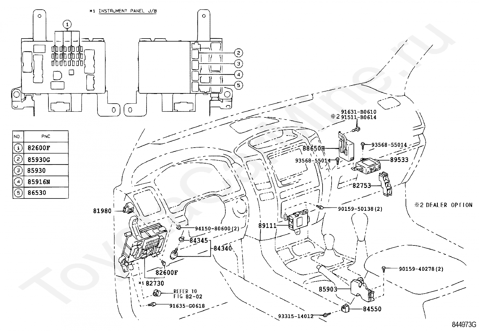 Реле и кнопки Тойота для LAND CRUISER PRADO, 2004/08 - 2009/08, 2,7 ...