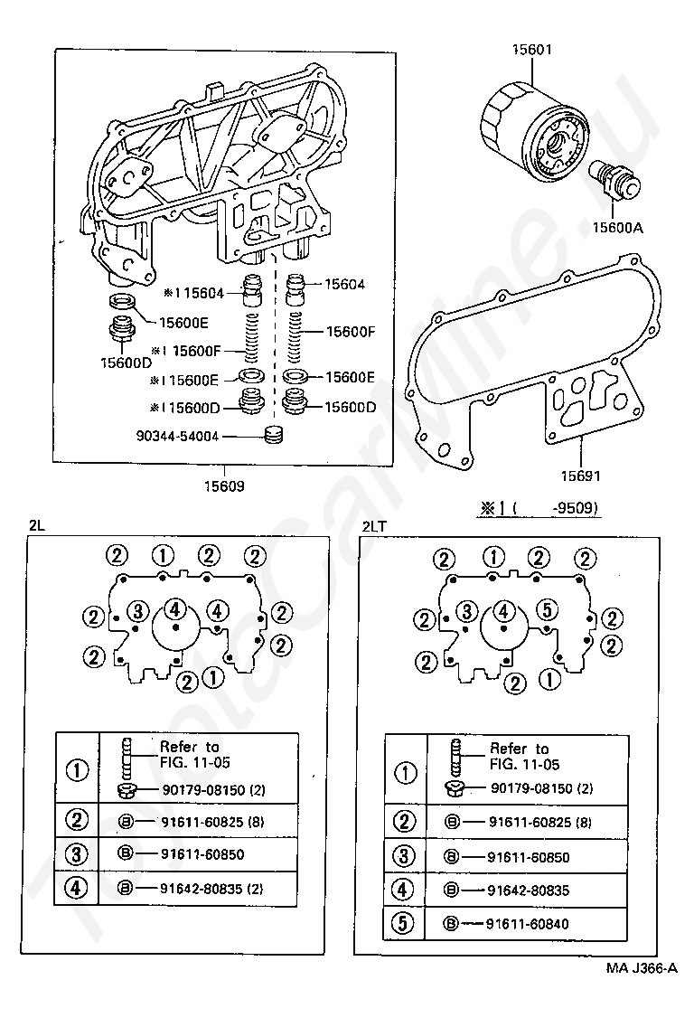  фильтр Тойота для HIACE/HIACE S.B.V, 1995/08 - 2001/08, 2,4 .