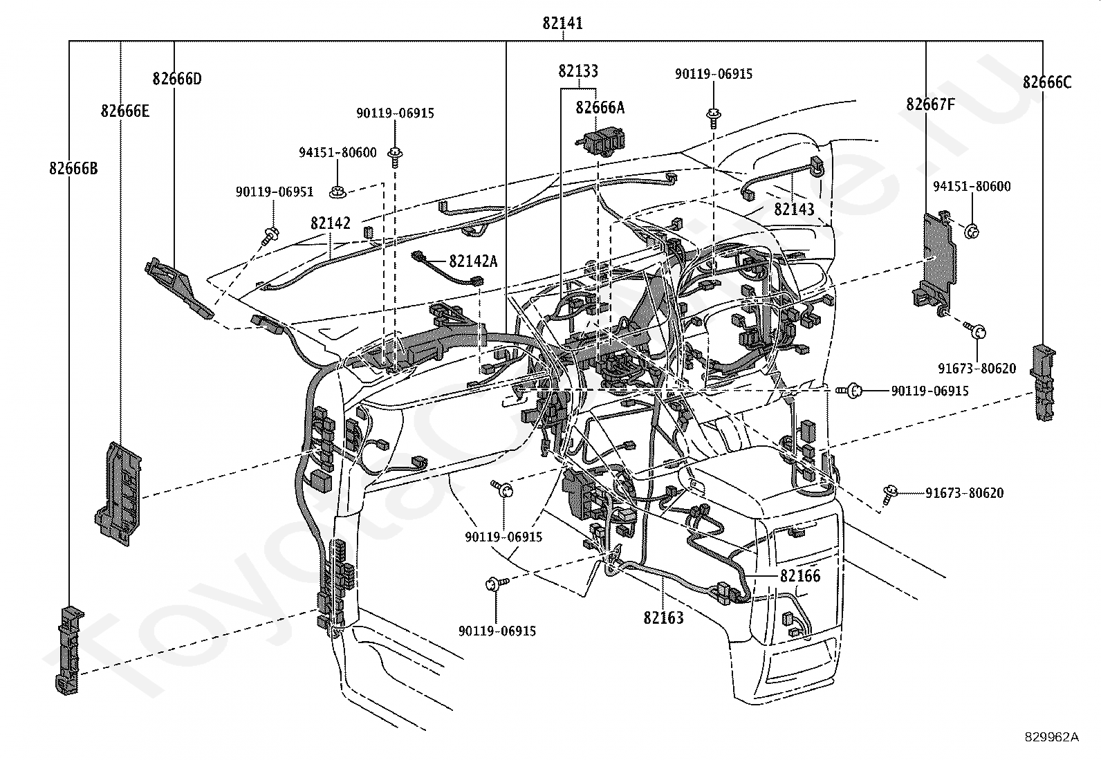 Проводка Тойота для ALPHARD/VELLFIRE/HV, 2015/01 - 2018/01, 3,5 литра .