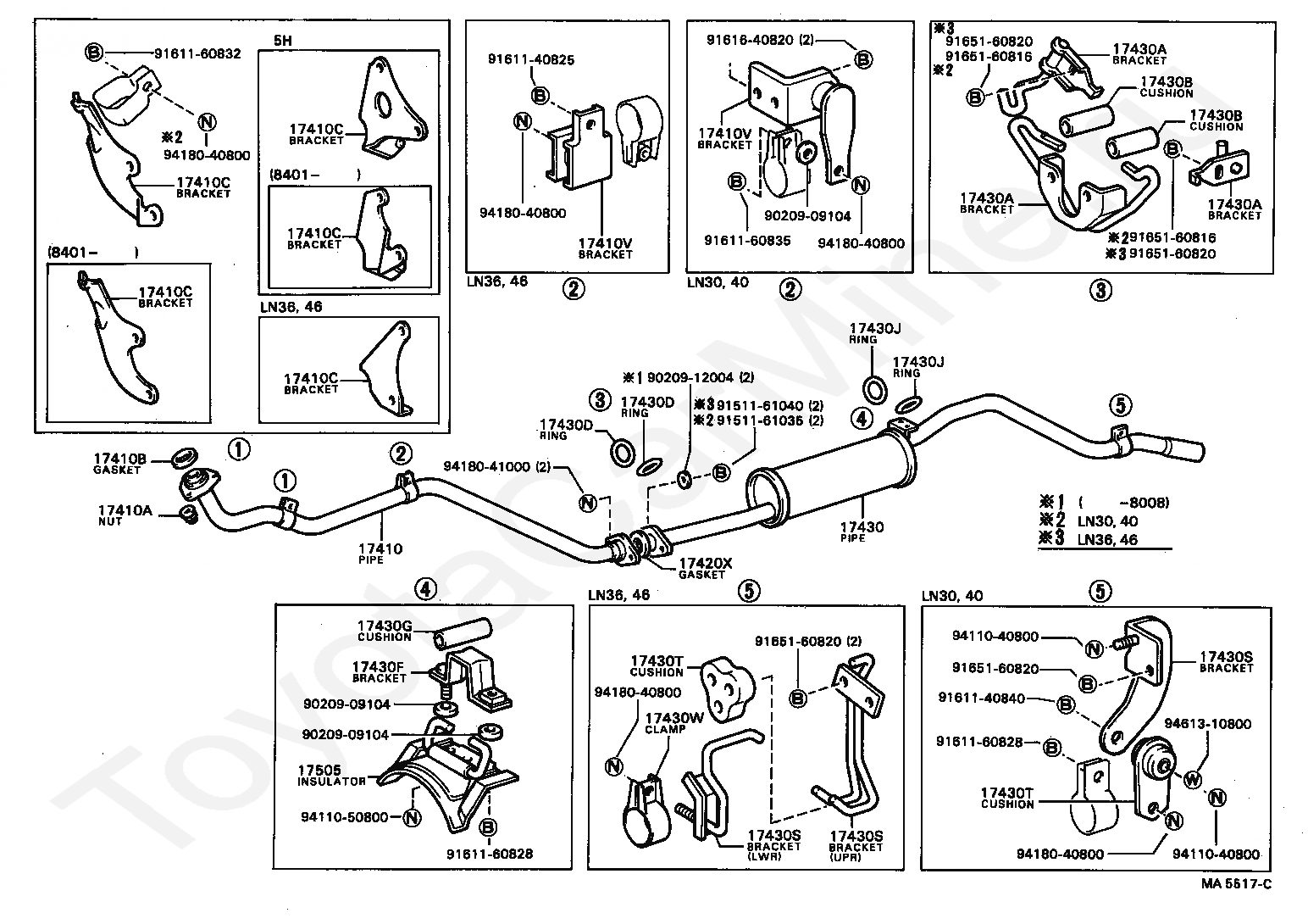 Выхлопная система тойота ярис 2008 схема - фото
