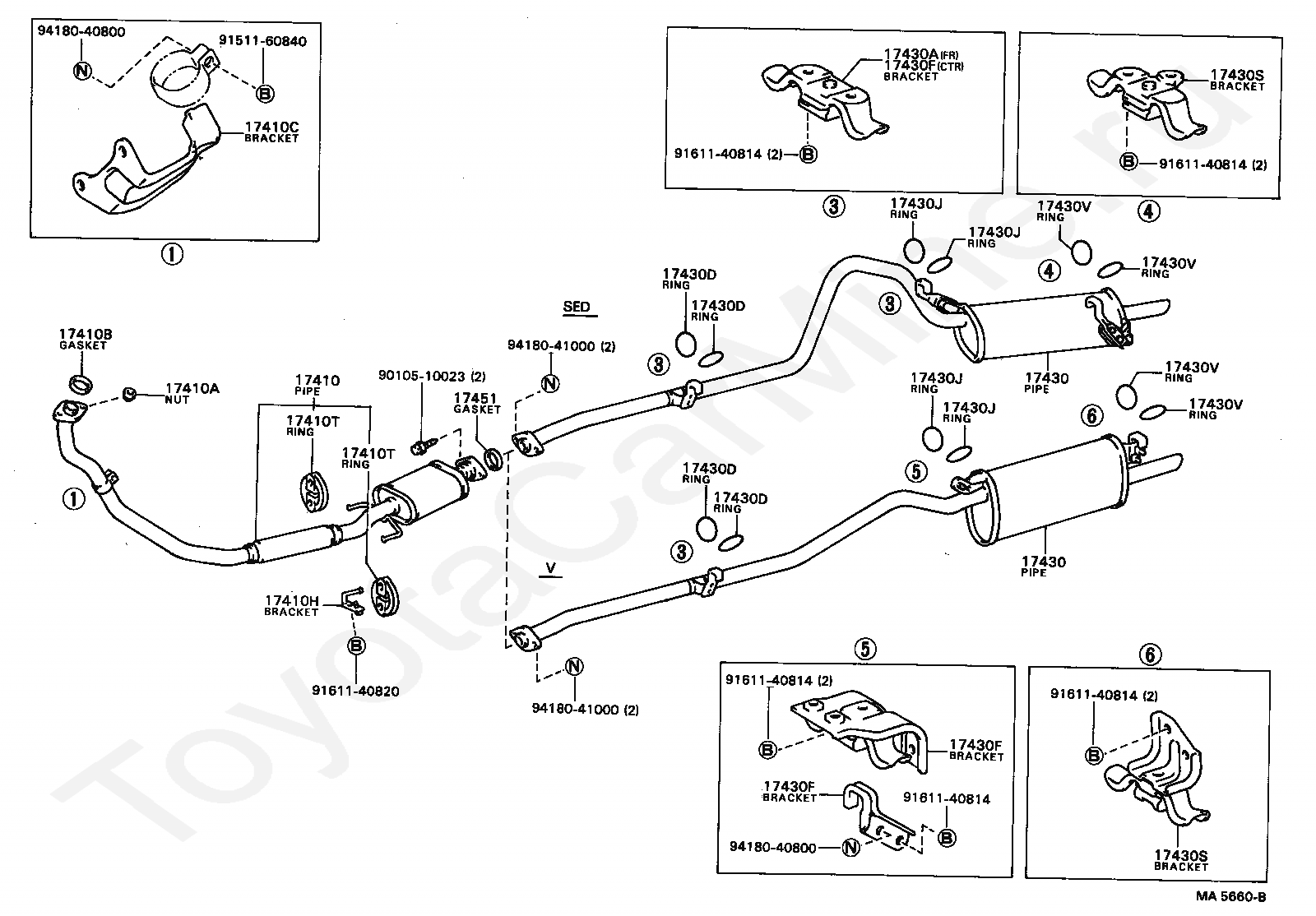 Выхлопная система тойота платц схема - фото