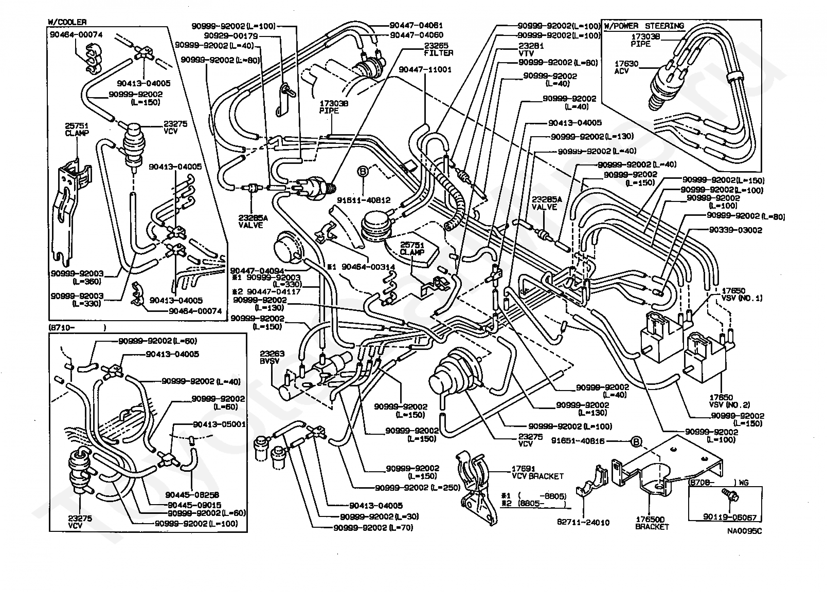 Схема трубок двигателя. Вакуумная система таун айс 3y. 4 схема вакуума. Схема трубок двигателя. Вакуумная система town ace 3ct.