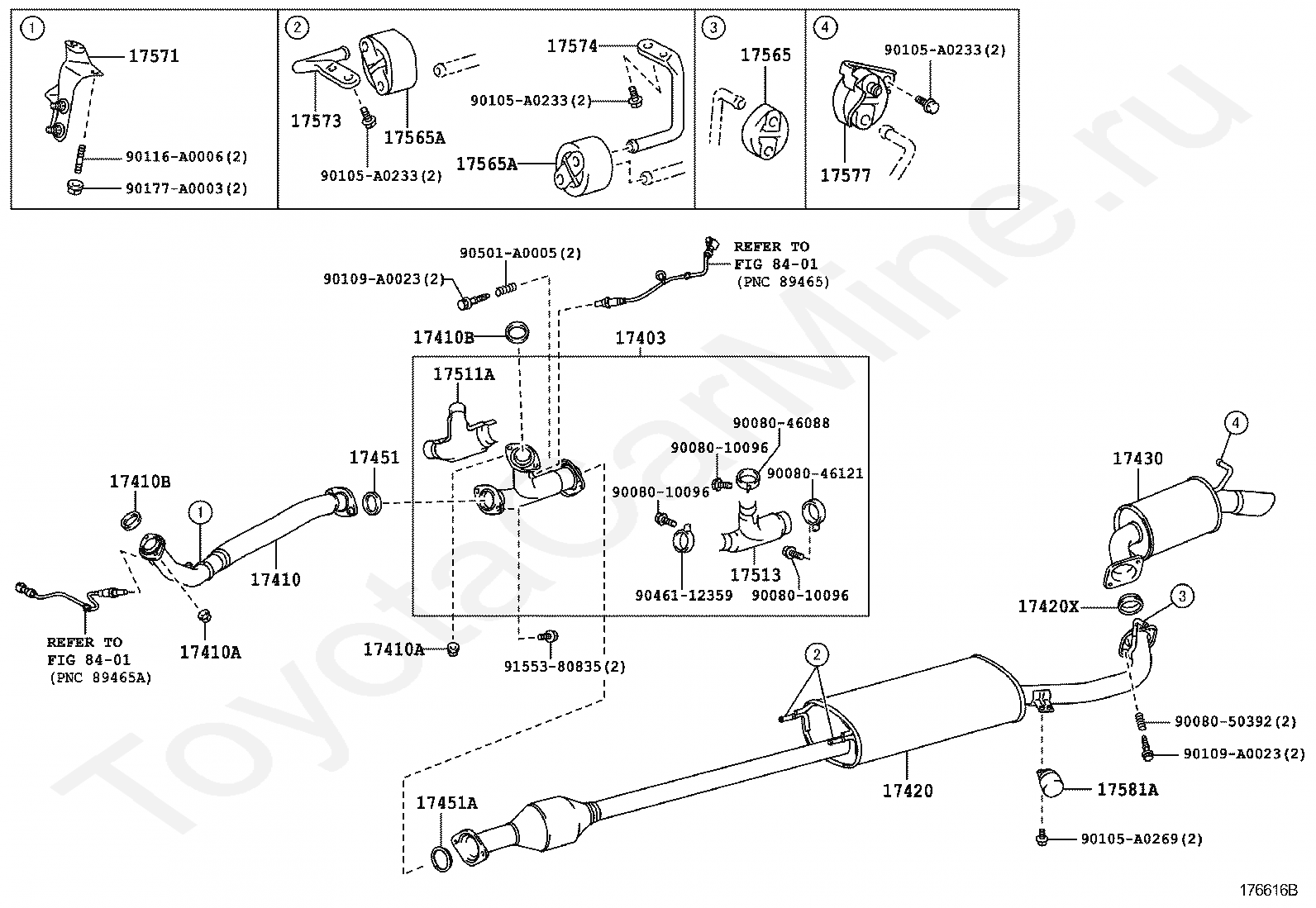 Тойота хайлендер схема выхлопной системы - фото