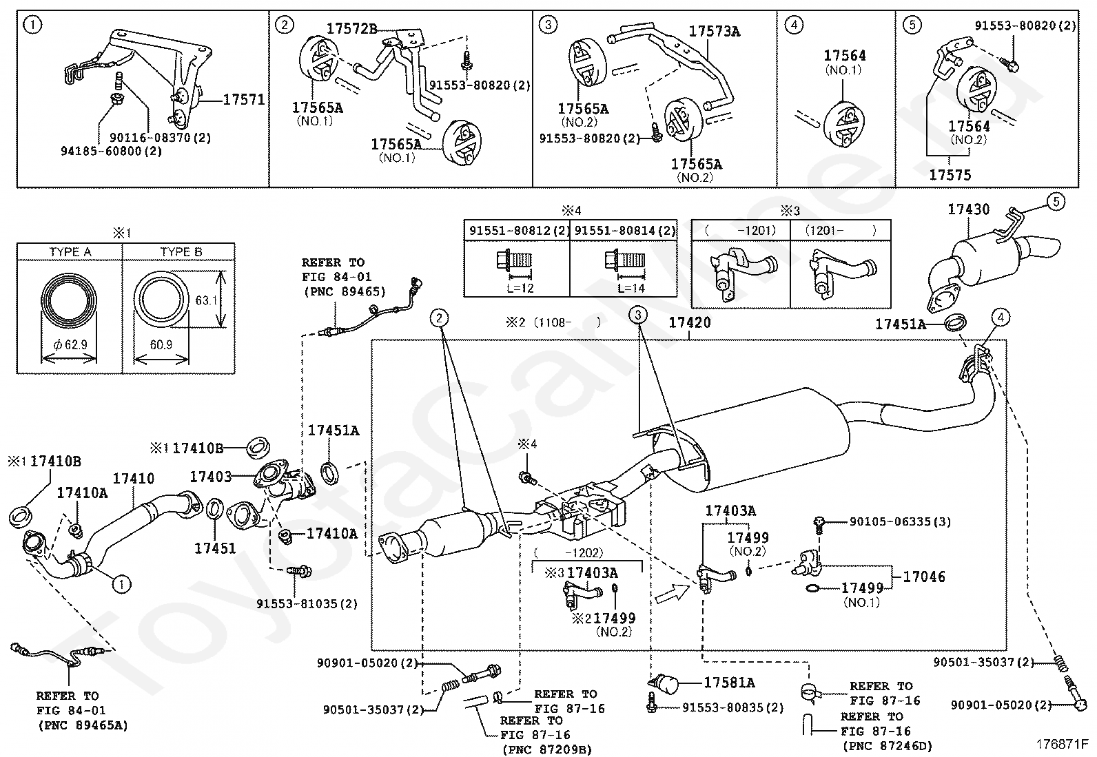 Тойота хайлендер схема выхлопной системы - фото