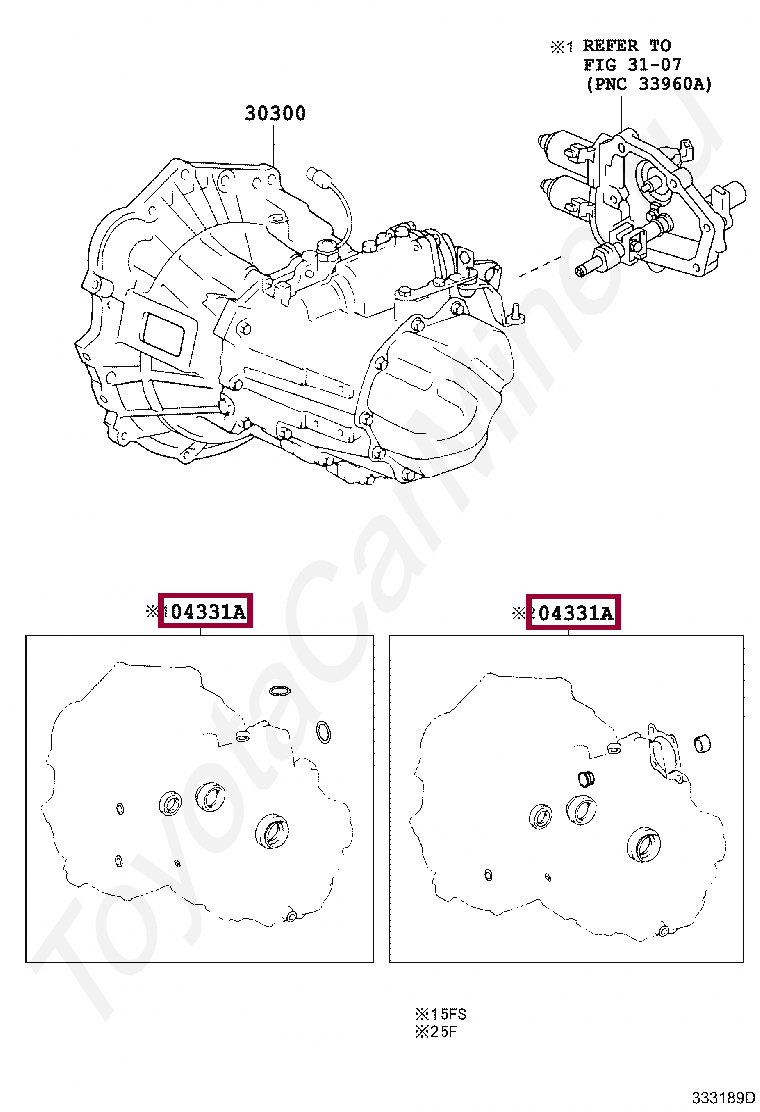 GASKET KIT, TRANSAXLE OVERHAUL(MTM) GASKET KIT, TRANSAXLE OVERHAUL(MTM) 0433112670
