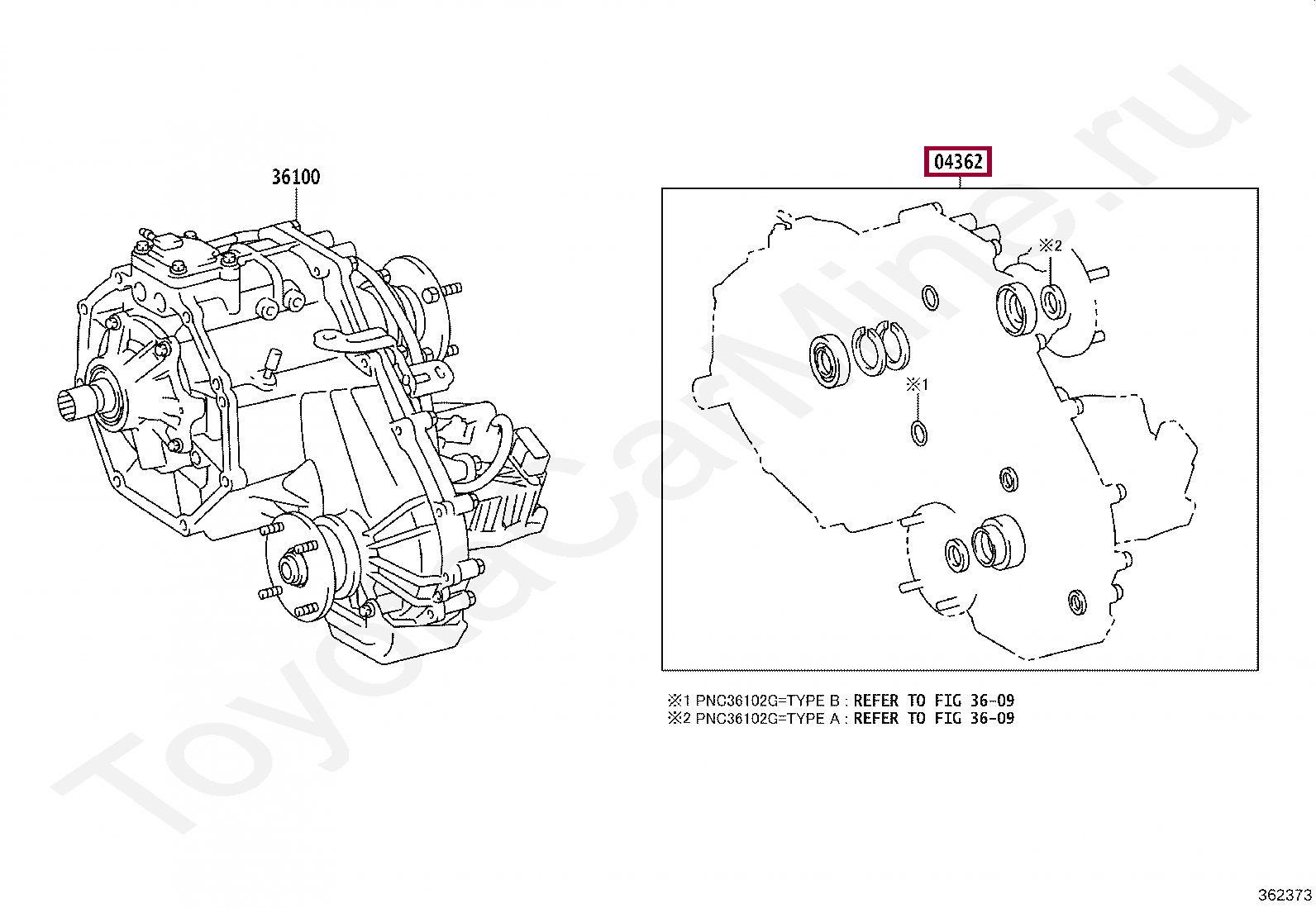 GASKET KIT, TRANSFER OVERHAUL GASKET KIT, TRANSFER OVERHAUL 0436271130