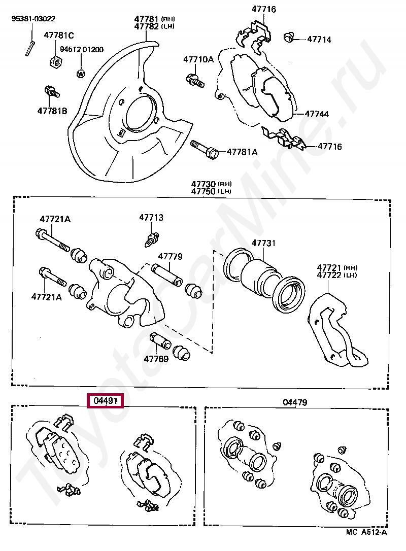 PAD KIT, DISC BRAKE, FRONT PAD KIT, DISC BRAKE, FRONT 0446514140