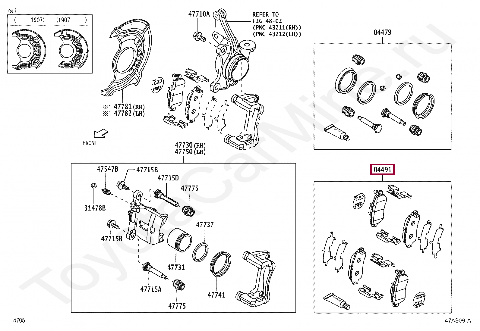 PAD KIT, DISC BRAKE, FRONT PAD KIT, DISC BRAKE, FRONT 04465B2220