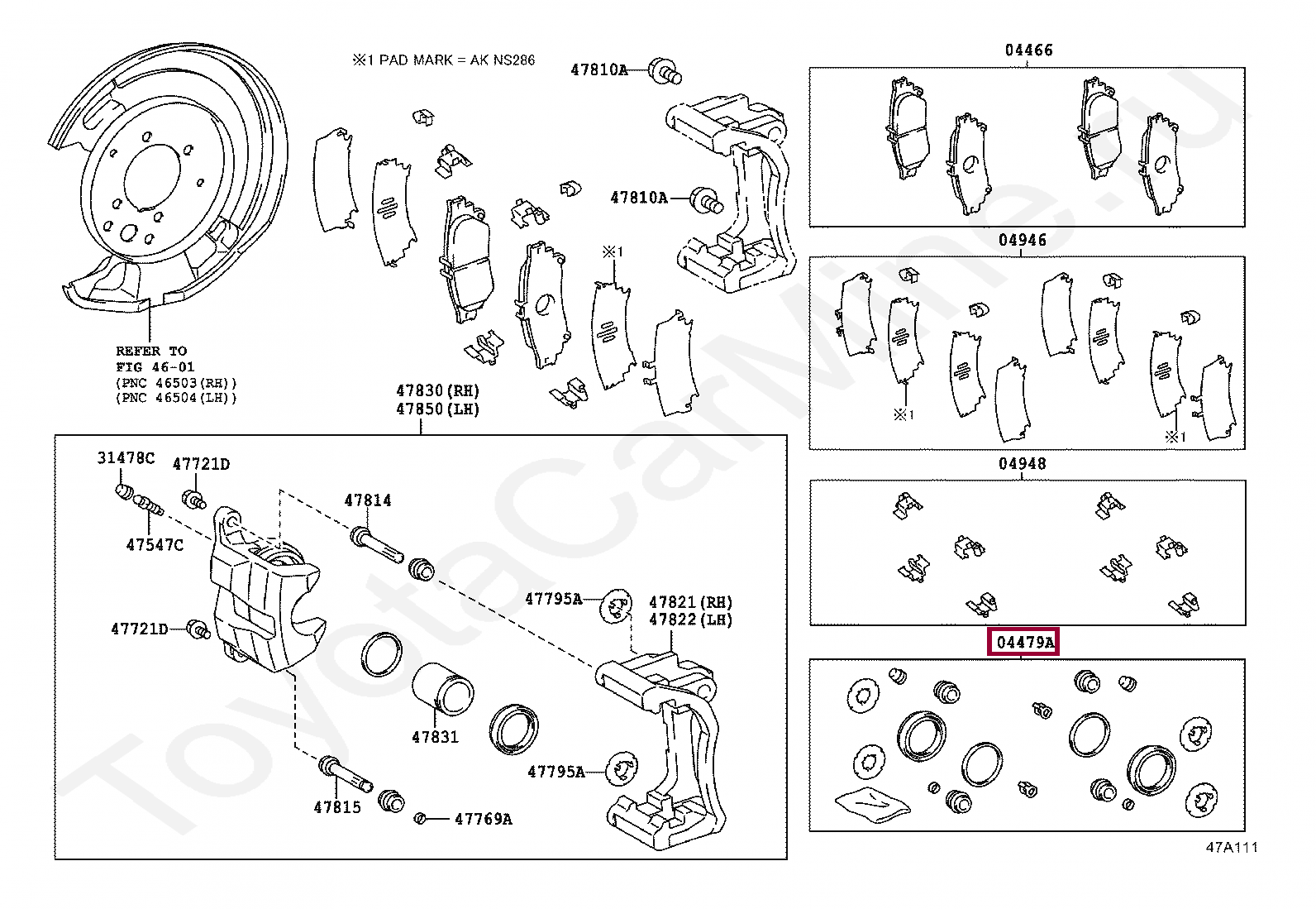 Рем. комп. задн. суппорта Рем. комп. задн. суппорта 0447930580