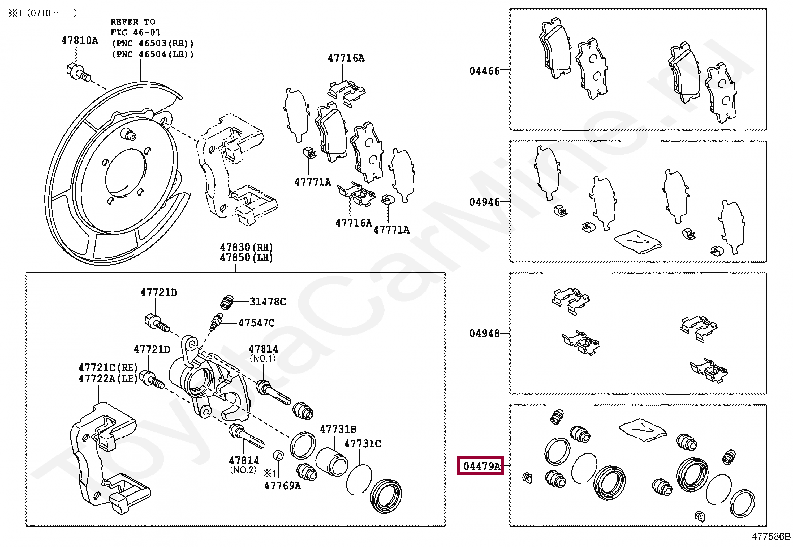 CYLINDER KIT, DISC BRAKE, REAR CYLINDER KIT, DISC BRAKE, REAR 0447933260