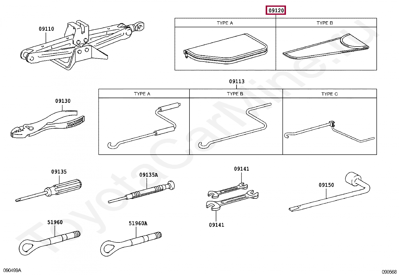 BAG, TOOL BAG, TOOL 0912053010