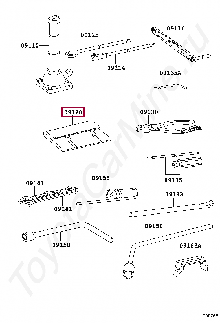BAG, TOOL BAG, TOOL 0912060101