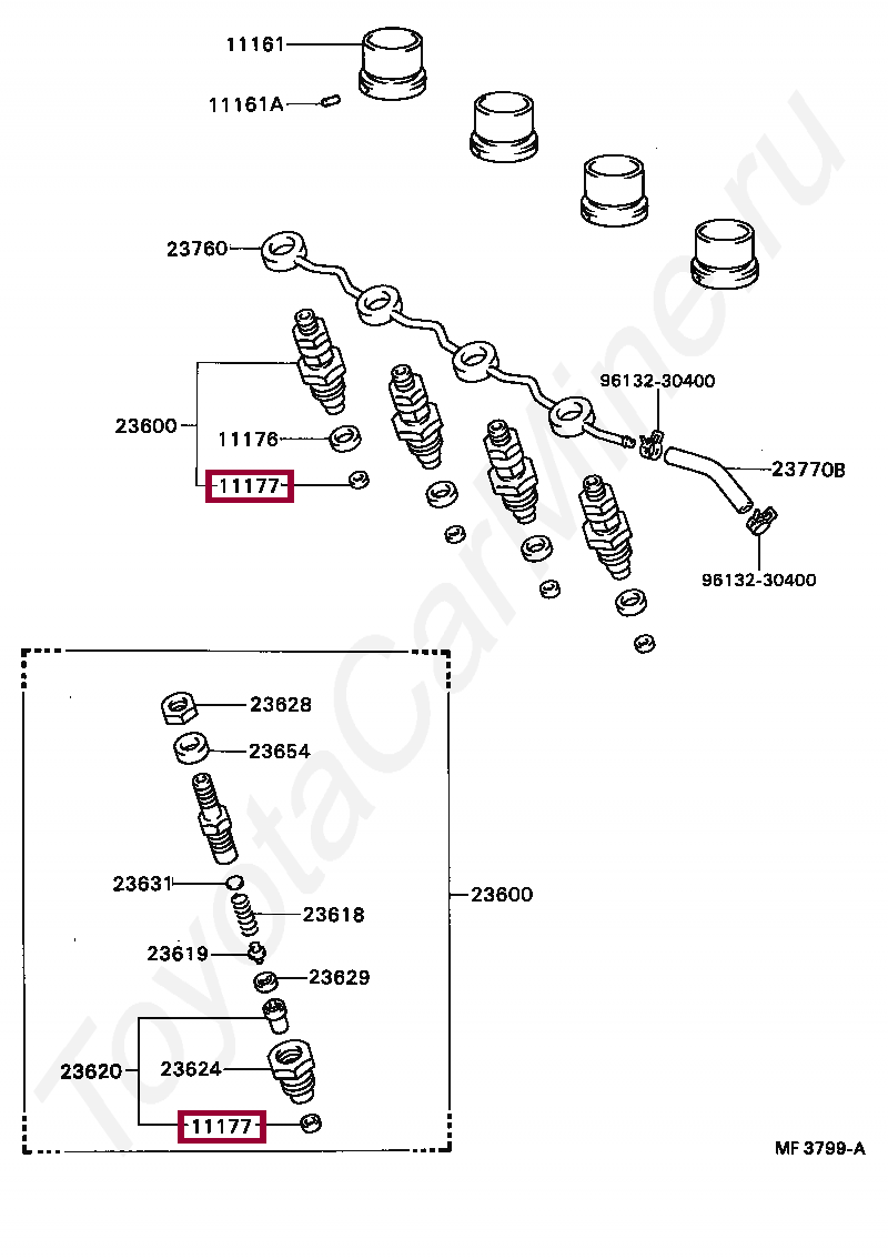 GASKET, INJECTION NOZZLE SEAT GASKET, INJECTION NOZZLE SEAT 1117764010