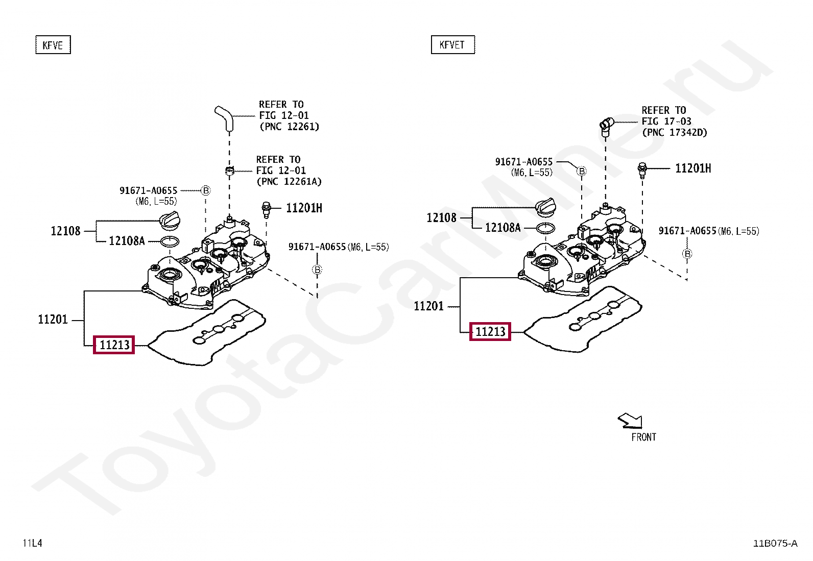 GASKET, CYLINDER HEAD COVER GASKET, CYLINDER HEAD COVER 11213B2011