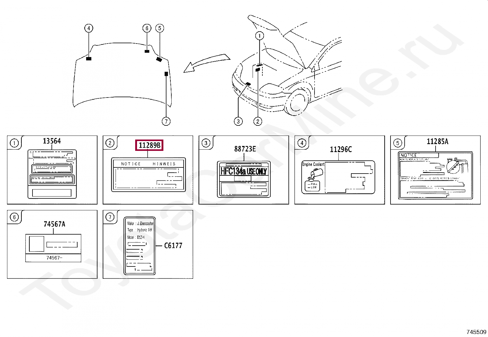 LABEL, SPARK PLUG NOTICE LABEL, SPARK PLUG NOTICE 1128950010