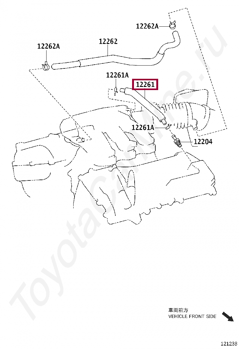 HOSE, VENTILATION HOSE, VENTILATION 1226131070