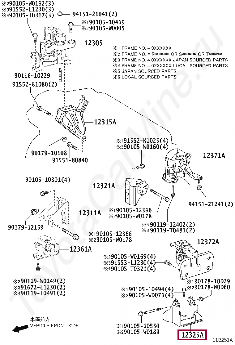 BRACKET, ENGINE MOUNTING, LH(FOR TRANSVERSE ENGINE) BRACKET, ENGINE MOUNTING, LH(FOR TRANSVERSE ENGINE) 123250Y080