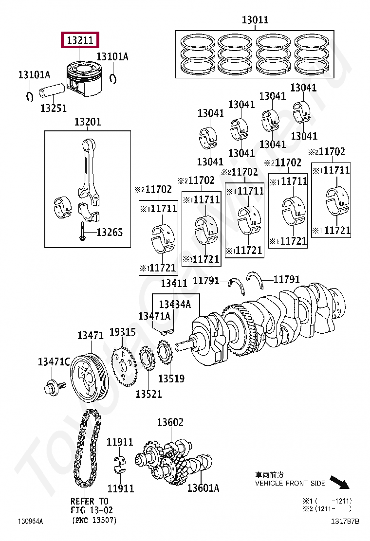 PISTON PISTON 1321128130B0