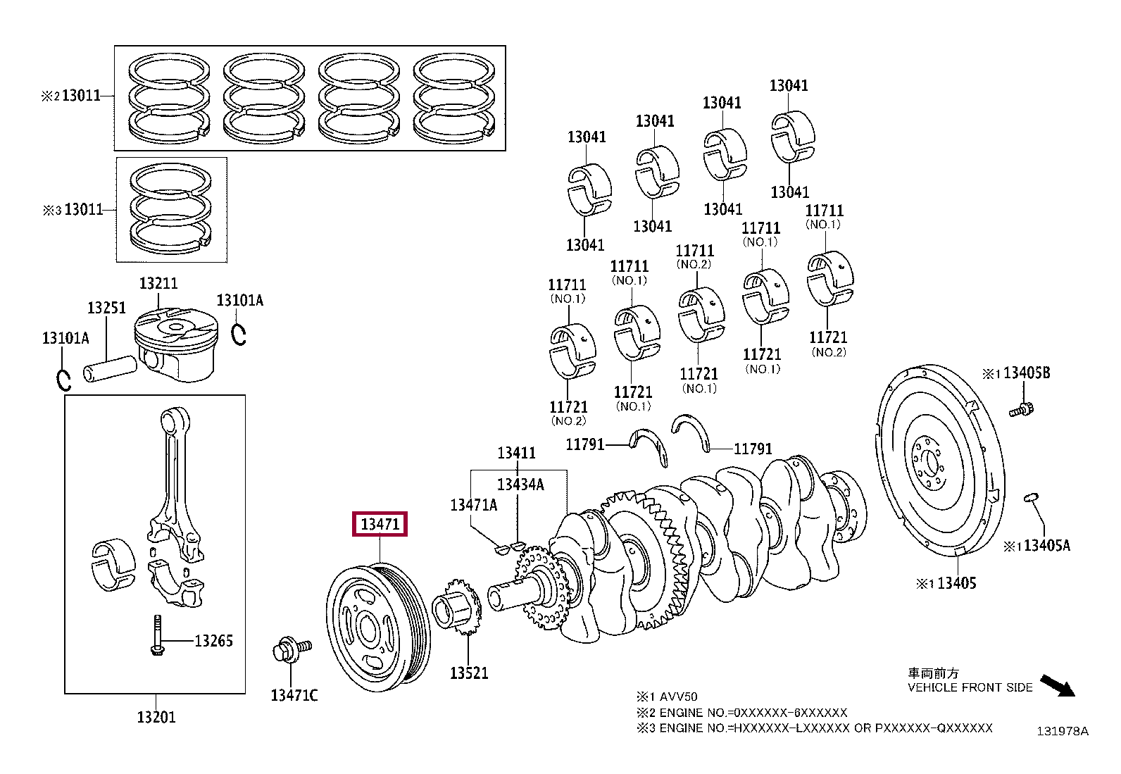 Шкив коленвала Шкив коленвала 1347036010