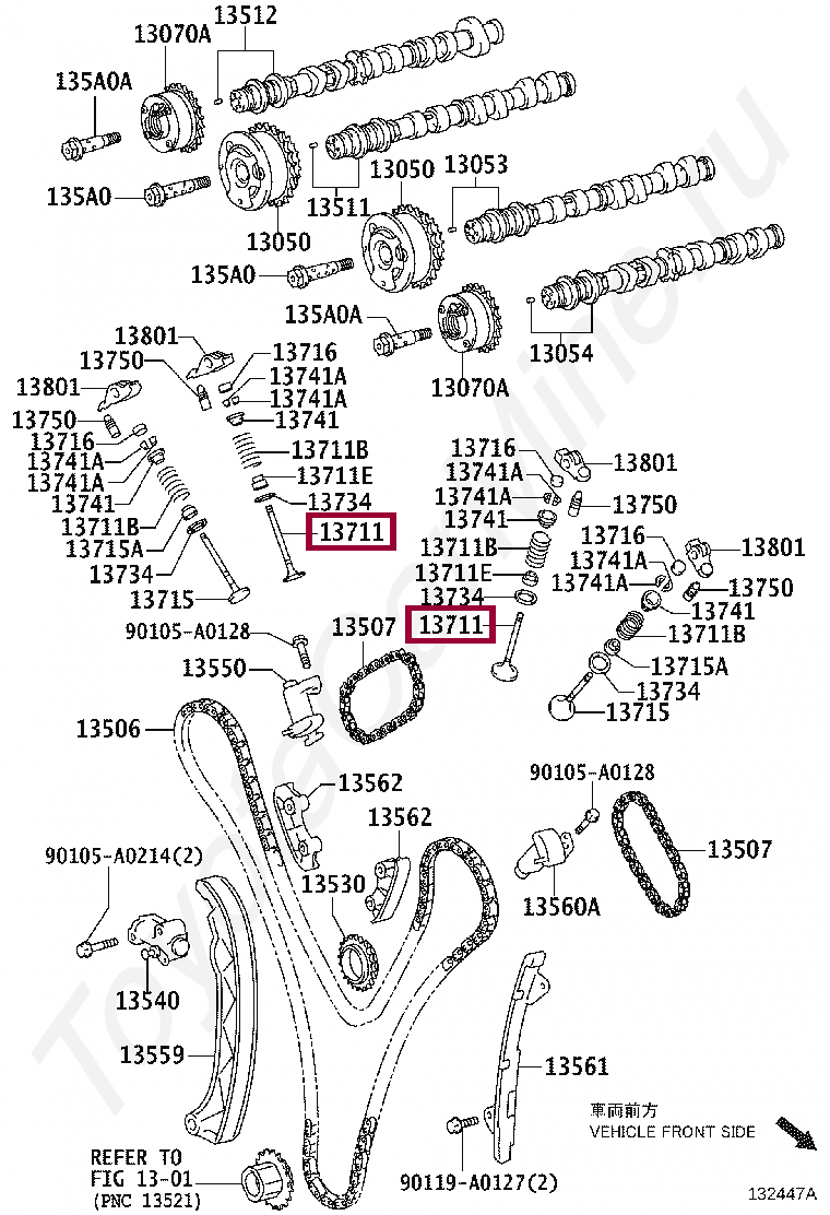 Клапан впускной Клапан впускной 137110P030