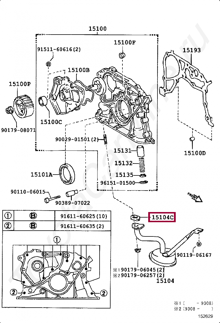GASKET(FOR OIL STRAINER) GASKET(FOR OIL STRAINER) 1514988460