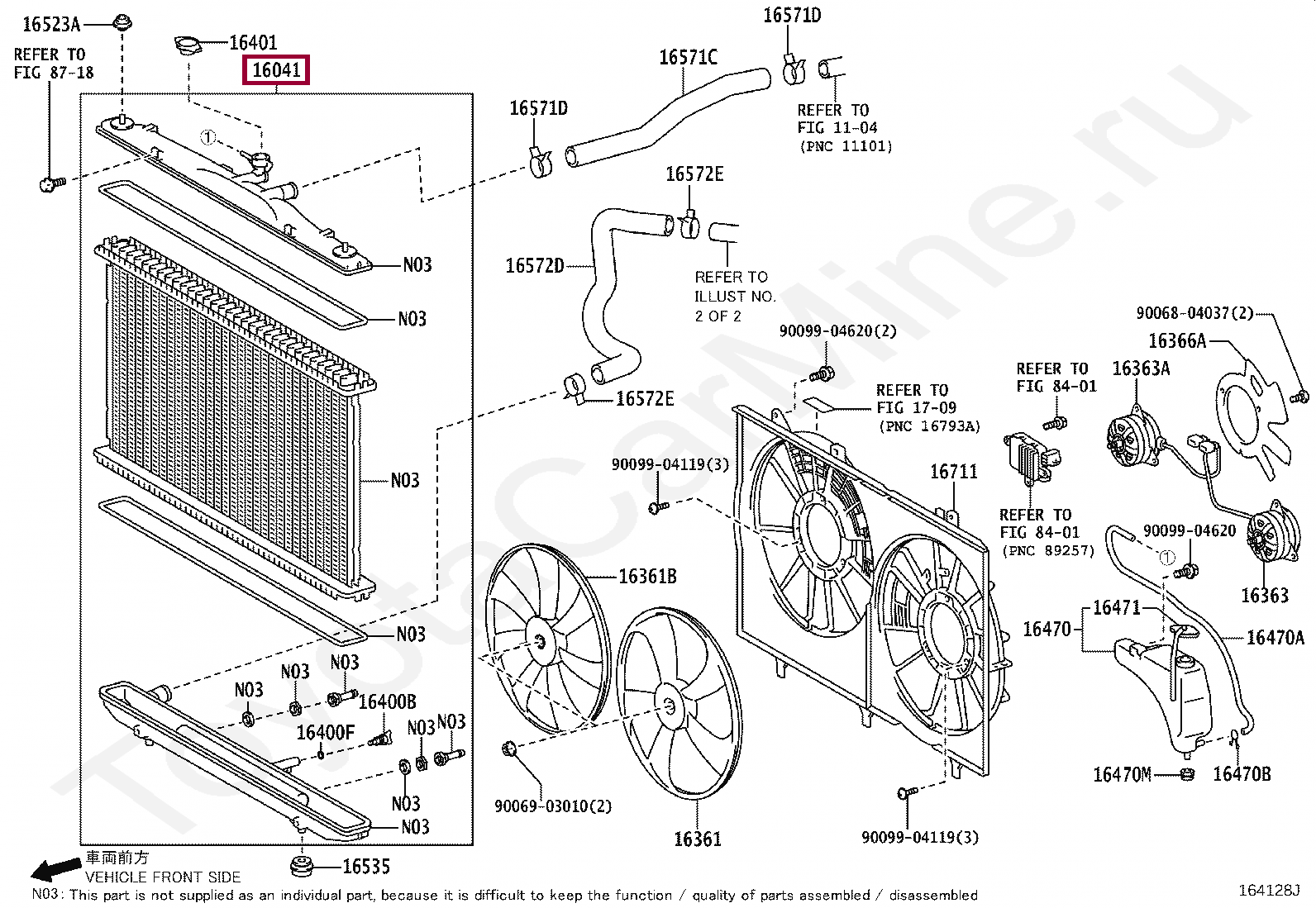 RADIATOR ASSY, NO.2 RADIATOR ASSY, NO.2 160410P260