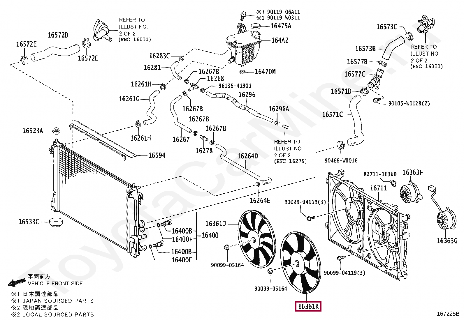 FAN, LH FAN, LH 163610T180