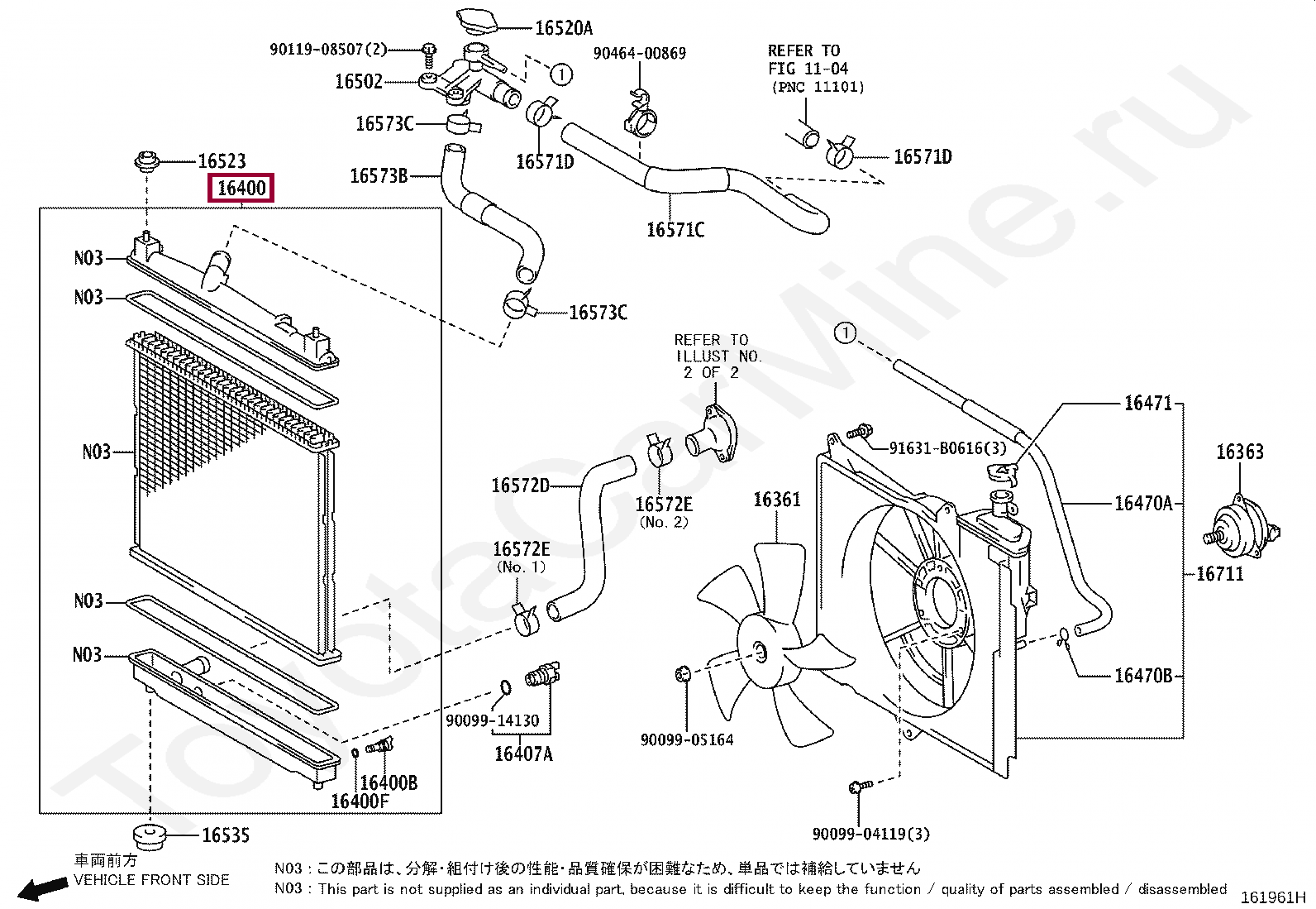 RADIATOR ASSY RADIATOR ASSY 1640021220