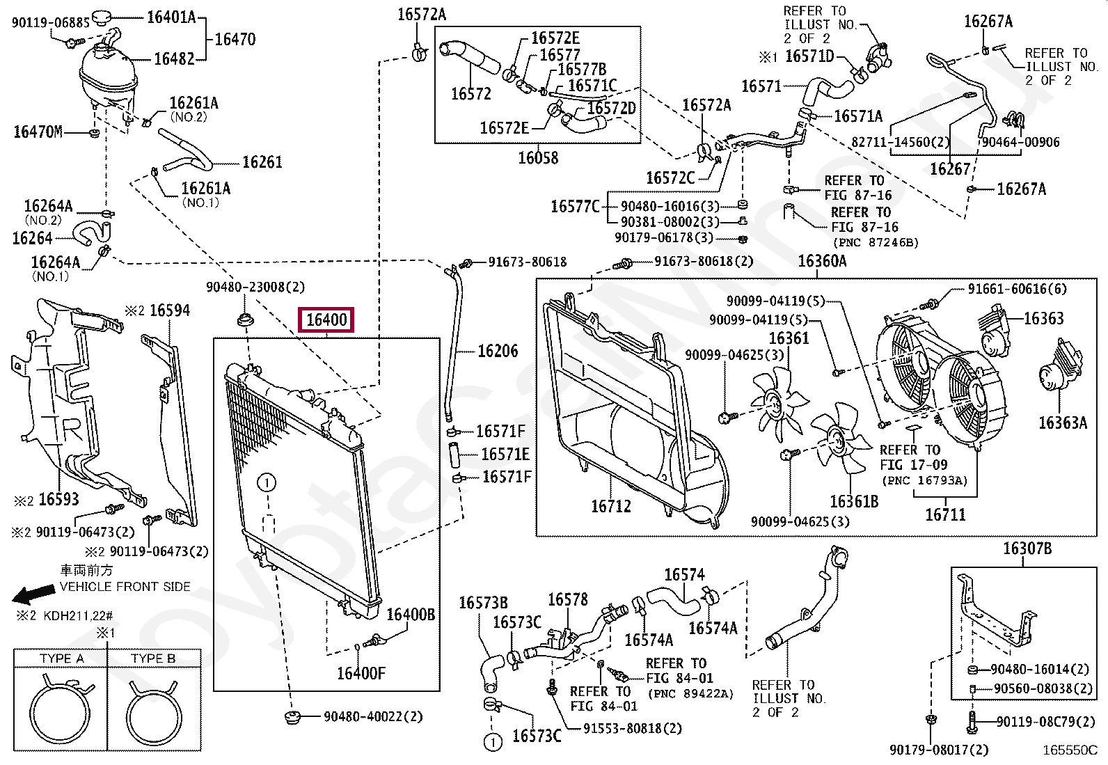 Радиаторы двигателя на Тойоту Хайэйс