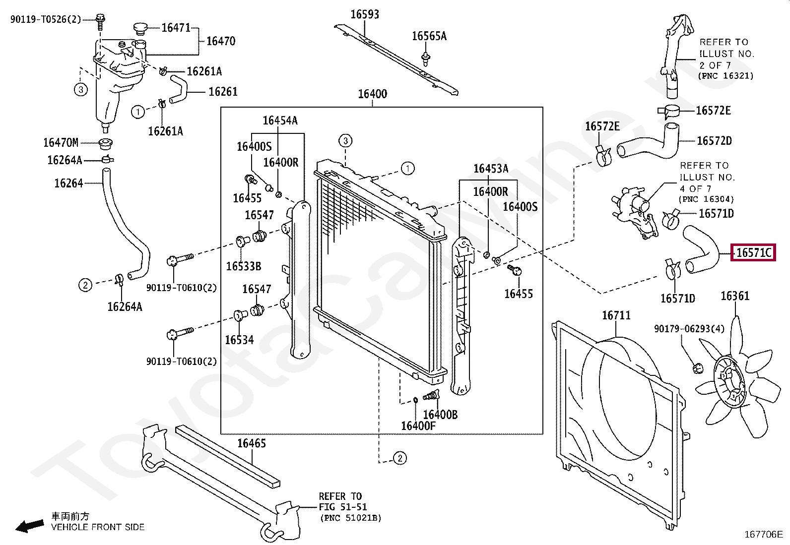 HOSE, RADIATOR, NO.1 HOSE, RADIATOR, NO.1 165710L150
