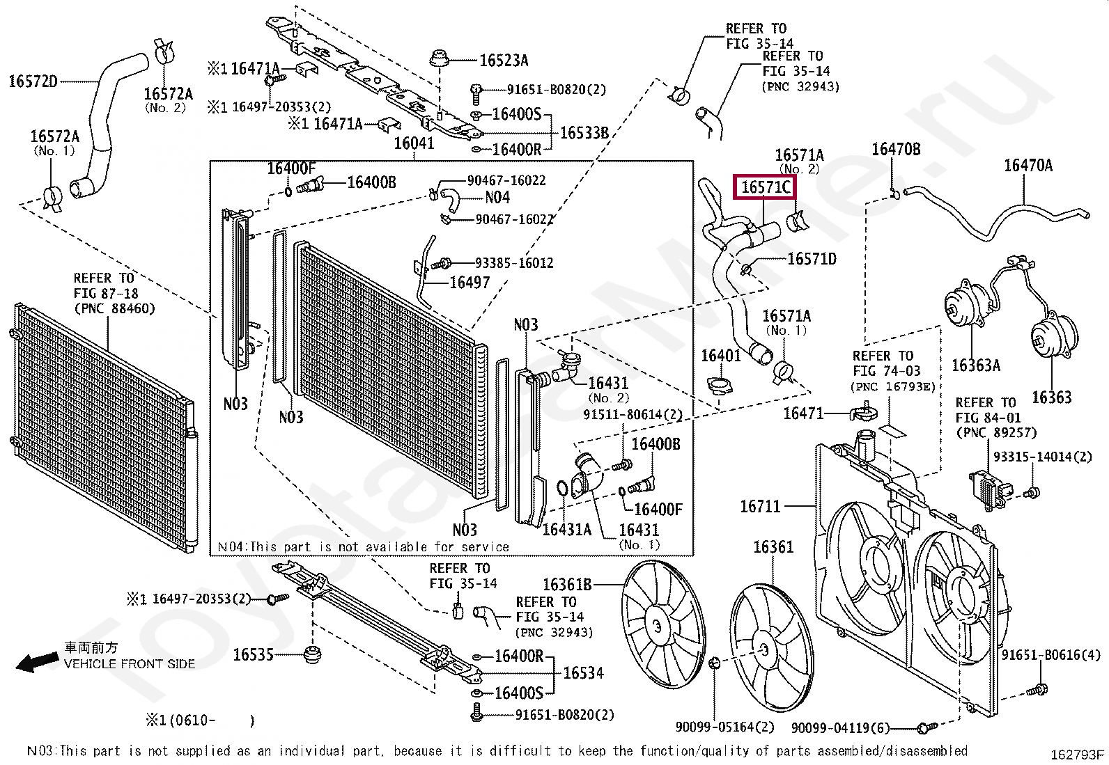 HOSE, RADIATOR, NO.1 HOSE, RADIATOR, NO.1 1657131210