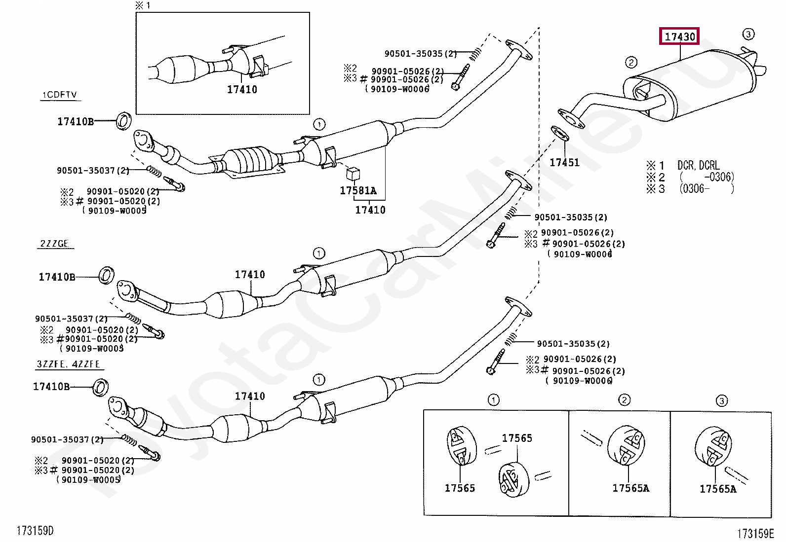 PIPE ASSY, EXHAUST, TAIL PIPE ASSY, EXHAUST, TAIL 174300D300