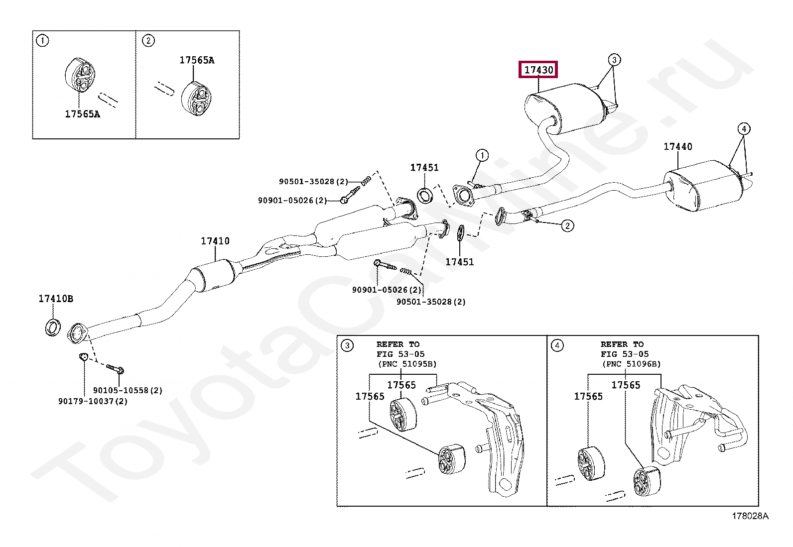 PIPE ASSY, EXHAUST, TAIL PIPE ASSY, EXHAUST, TAIL 1743036250