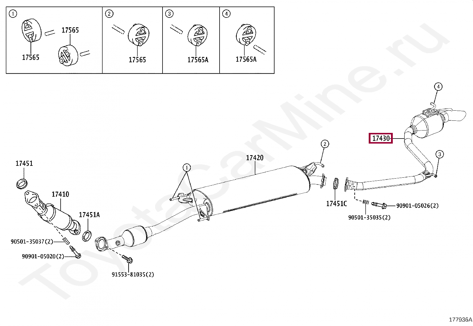 PIPE ASSY, EXHAUST, TAIL PIPE ASSY, EXHAUST, TAIL 1743037521