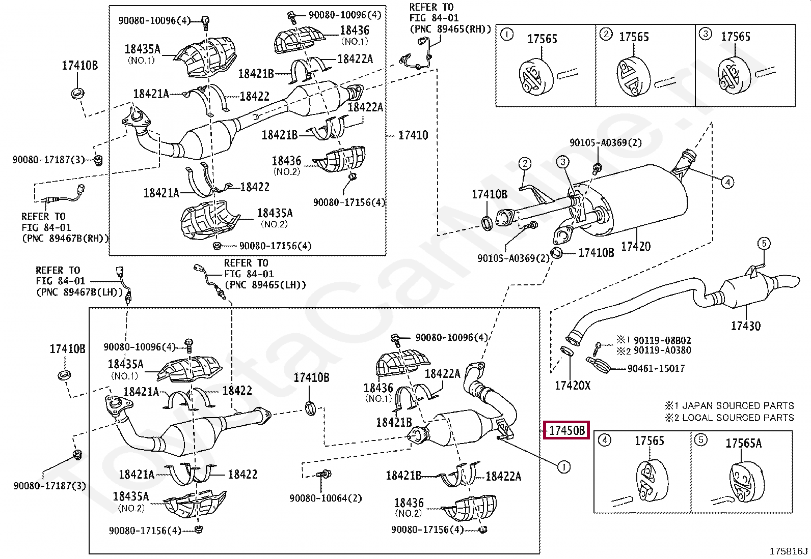 Тойота хайлендер схема выхлопной системы - фото