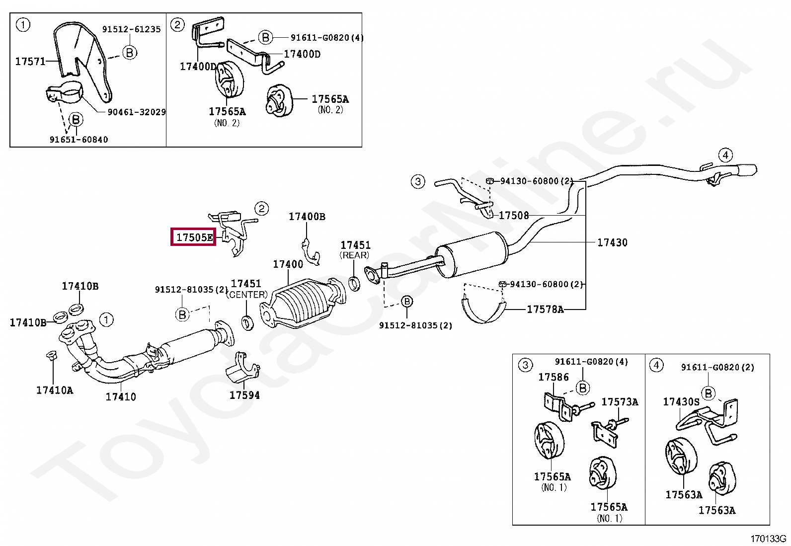 SUPPORT SUB-ASSY, CATALYTIC CONVERTER SUPPORT SUB-ASSY, CATALYTIC CONVERTER 1750575020