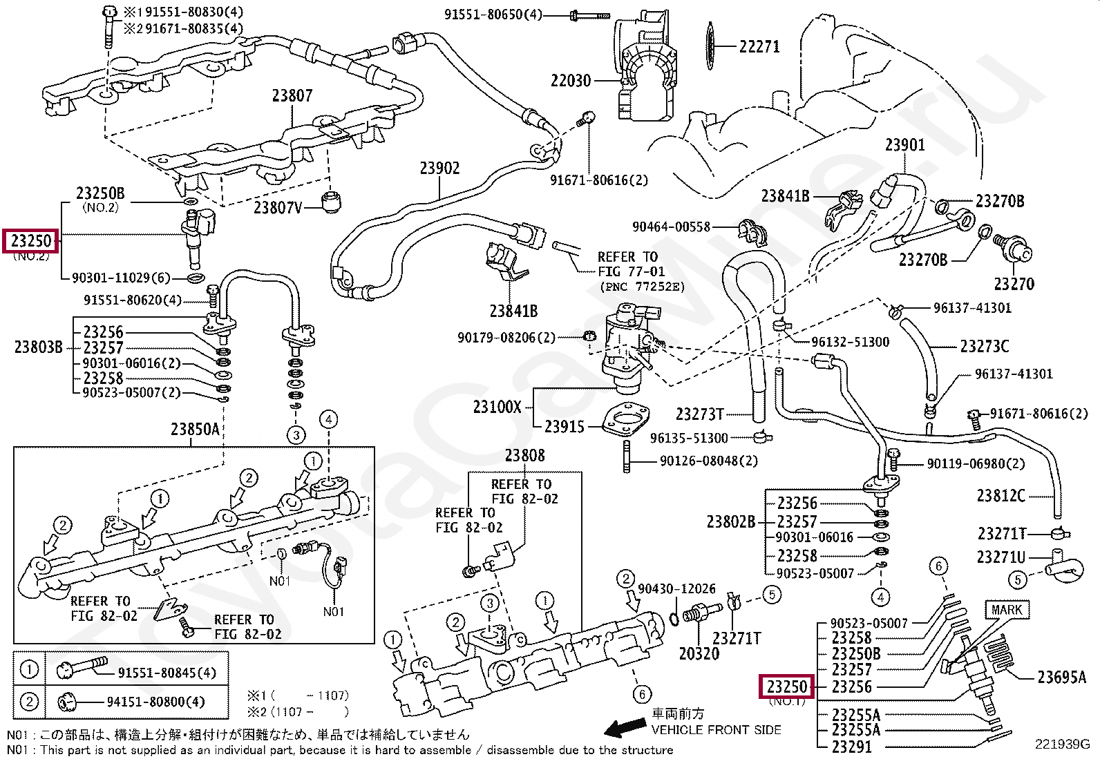 INJECTOR ASSY, FUEL INJECTOR ASSY, FUEL 2320939155D0
