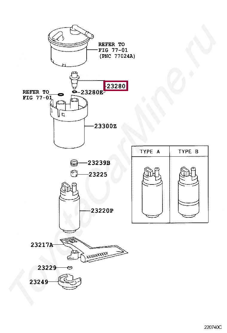 REGULATOR ASSY, FUEL PRESSURE REGULATOR ASSY, FUEL PRESSURE 2328022010