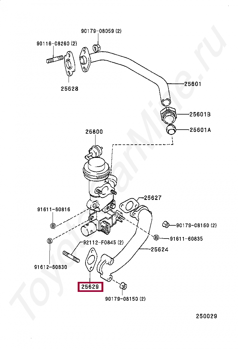 GASKET, EGR VALVE ADAPTER GASKET, EGR VALVE ADAPTER 2562954011