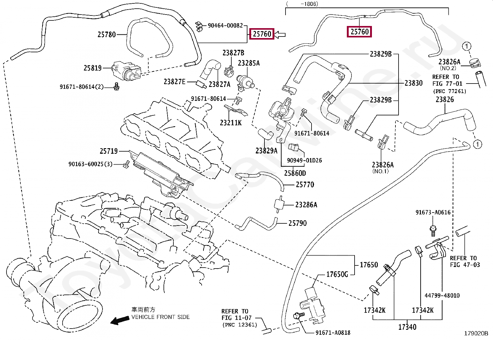 HOSE ASSY, VACUUM TRANSMITTING HOSE ASSY, VACUUM TRANSMITTING 2576036041