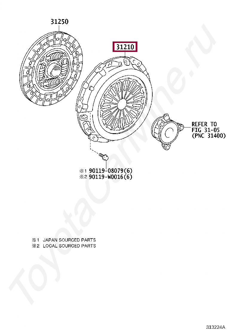 COVER ASSY, CLUTCH COVER ASSY, CLUTCH 3121012360