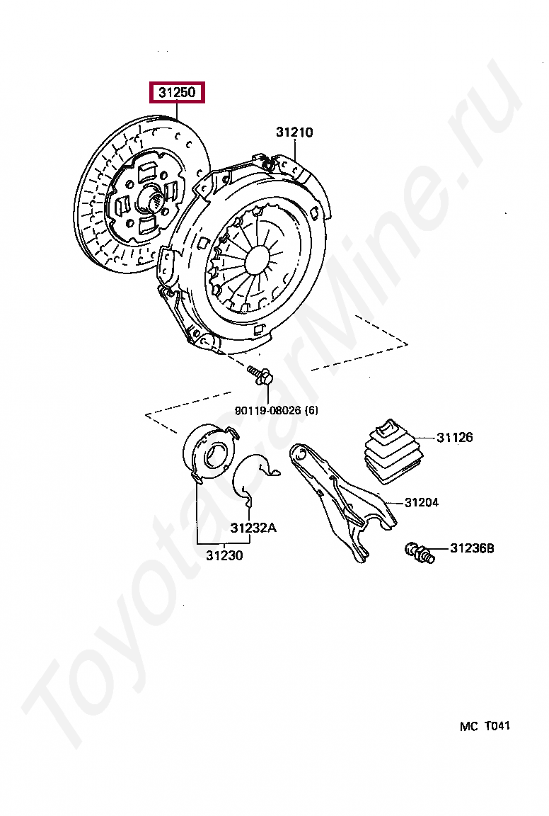 DISC ASSY, CLUTCH DISC ASSY, CLUTCH 312500D060