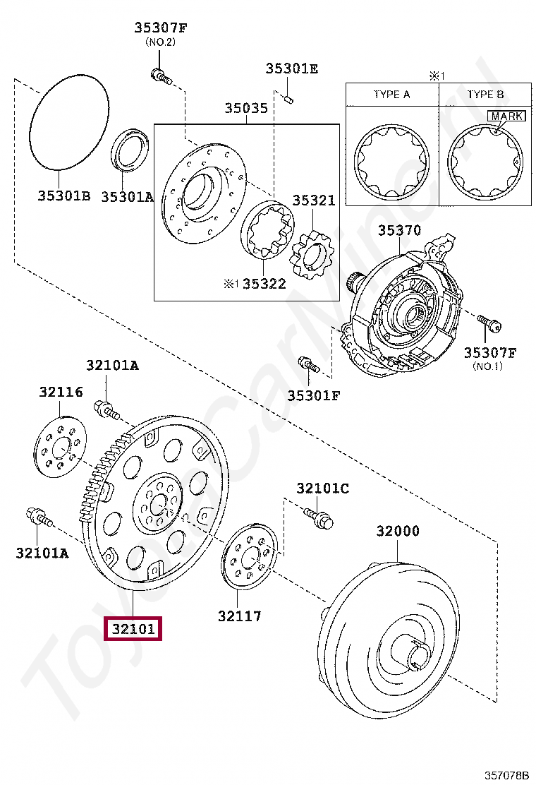 GEAR SUB-ASSY, DRIVE PLATE & RING GEAR SUB-ASSY, DRIVE PLATE & RING 3210173010
