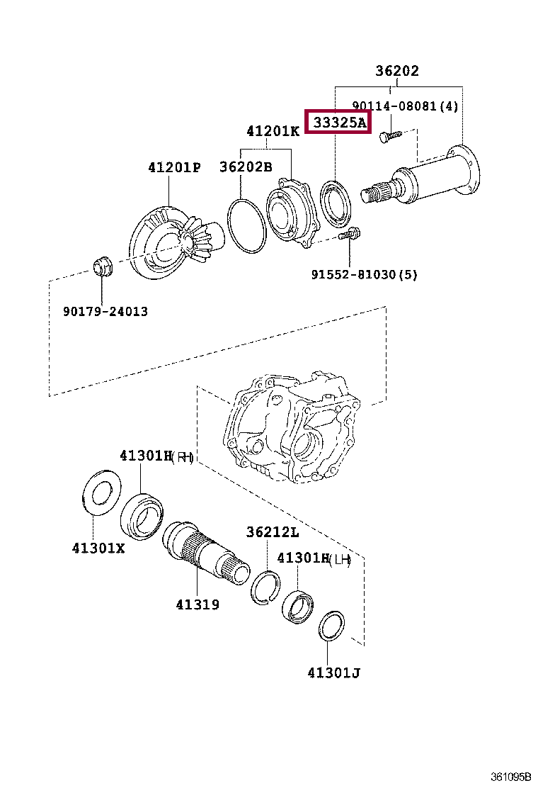 DEFLECTOR, DUST (FOR TRANSFER OUTPUT REAR SHAFT) DEFLECTOR, DUST (FOR TRANSFER OUTPUT REAR SHAFT) 3332552010