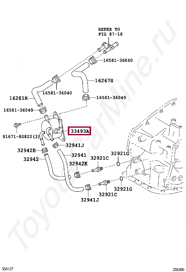 COOLER, TRANSMISSION OIL COOLER, TRANSMISSION OIL 3349333030