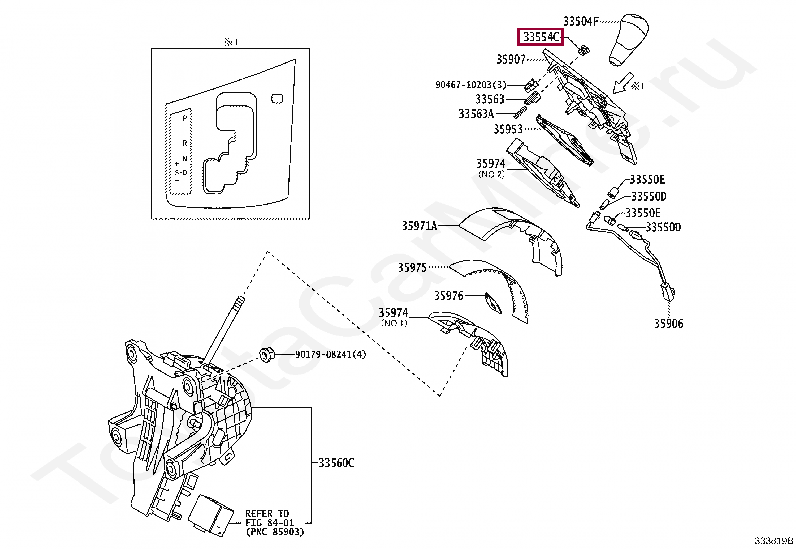 COVER, SHIFT LOCK RELEASE BUTTON COVER, SHIFT LOCK RELEASE BUTTON 3355448050C0