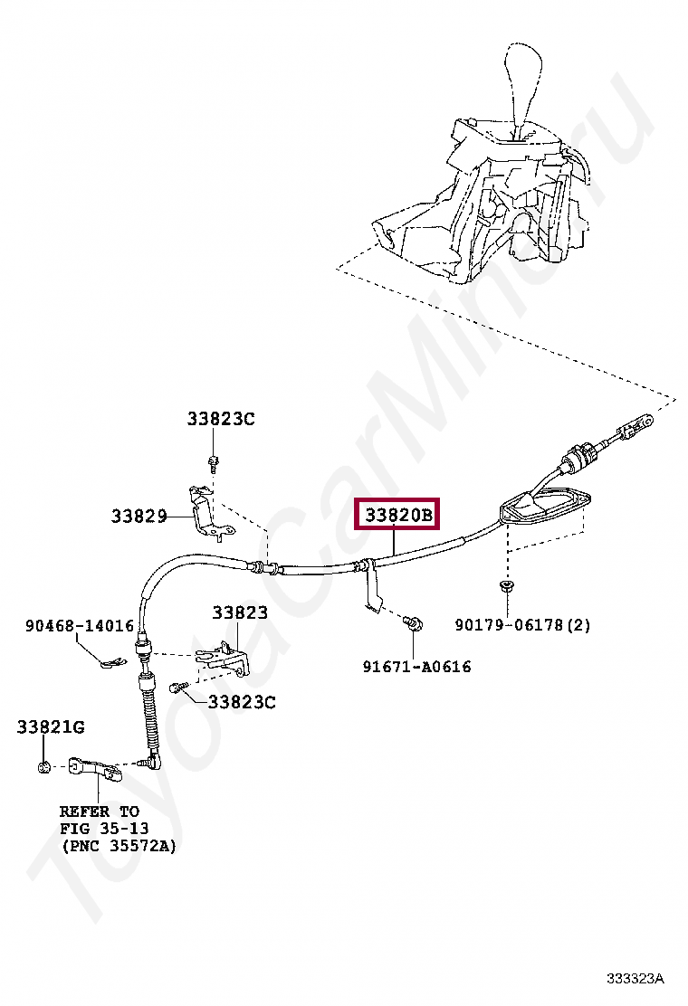 CABLE ASSY, TRANSMISSION CONTROL CABLE ASSY, TRANSMISSION CONTROL 3382012C30