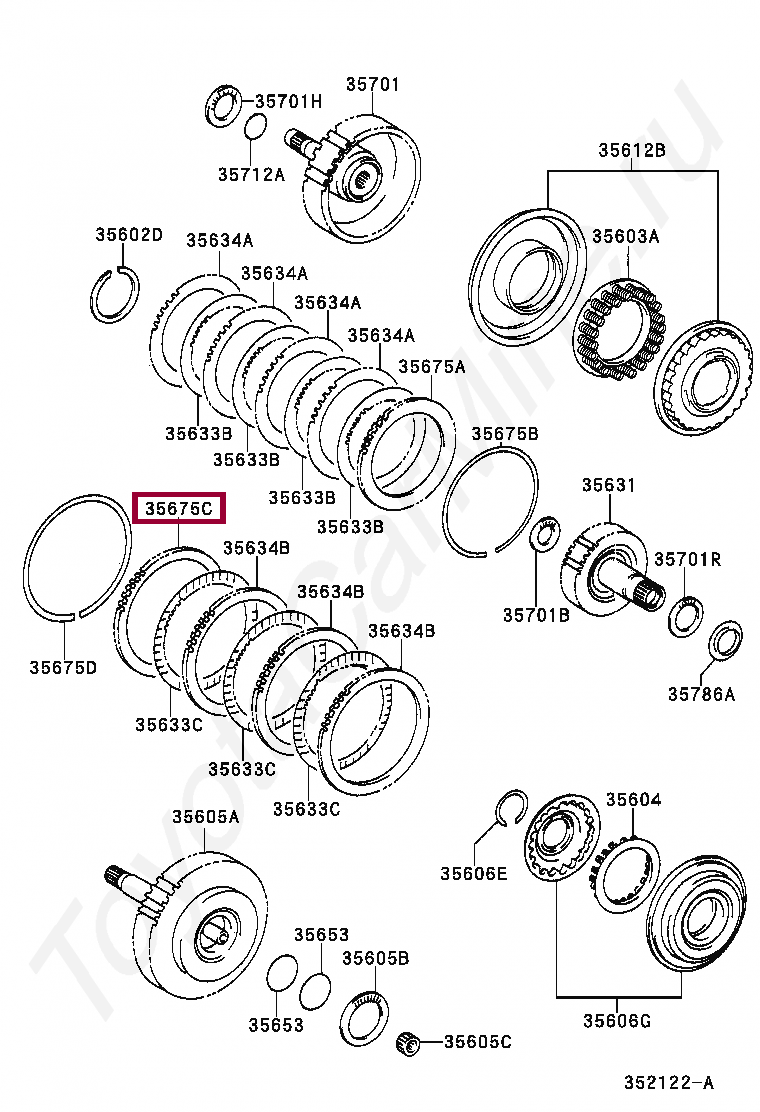 FLANGE, DIRECT CLUTCH FLANGE, DIRECT CLUTCH 3567521060
